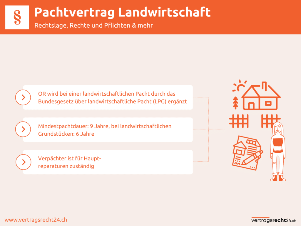 Pachtvertrag Landwirtschaft § Rechte und Pflichten